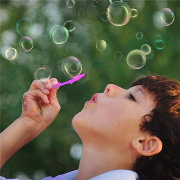 Bubble Wands Set-Big Bubbles Wand Funny Bubbles Maker with Tray,Nice for Outdoor - Picture 3 of 7